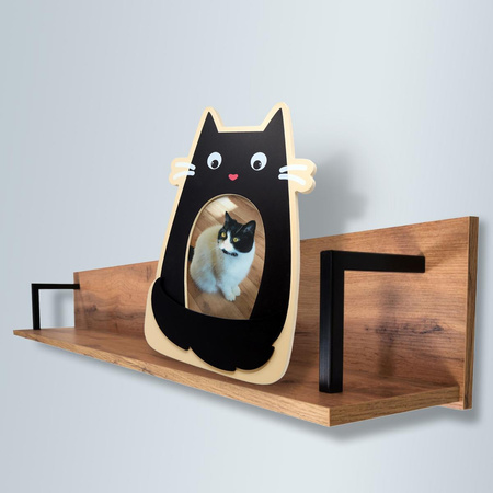 Feline Fine ramka na zdjęcie kotka w kształcie kotka