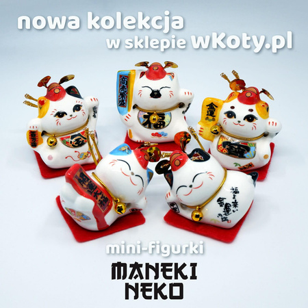 Maneki Neko ceramiczny kotek szczęścia 05