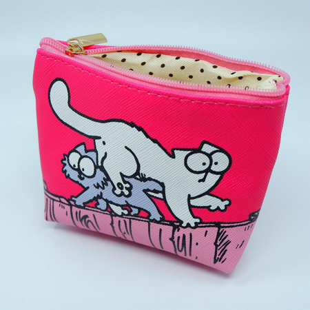 Kot Simona portfel mały różowy
